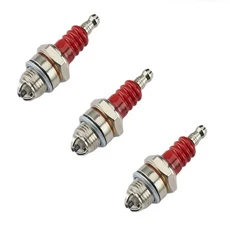 호환 삼면 폴 스파크 플러그 L7T 2행정 전극 체인톱 브러시 커터 엔진 2500 교체 부품 M3, 02 3pcs red, 1개