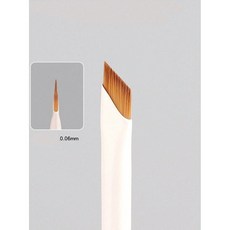 초정밀 사선 눈썹 아이라이너 메이크업 브러쉬 초극세 부드러운 팁, 1개, FREE