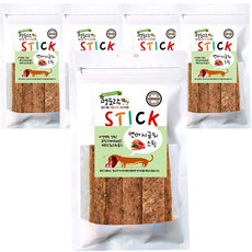 멍도락 국내산 수제간식 연어 시금치스틱 강아지 피부 모질 면역력 건강도움, 5개, 80g, 연어시금치