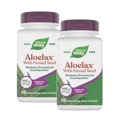 네이처스웨이 알로에락스 페넬 씨드 함유 캡슐 Nature's Way Aloelax, 2개, 100정
