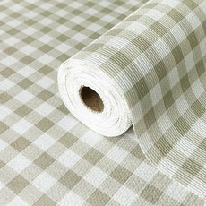 주방 캐비닛 라이너용 서랍 라이너 및 선반 라이너 비접착식 미끄럼 방지 선반 종이 두껍고 강한 그립 방수 쉬운 선반 찬장 책상 그린 격자 무늬 패턴 44.5cm x, 그린 플레이드