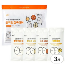 잼먹 유기농 첫 잡곡데이 이유식 중기 4종 세트, 3세트, 200g