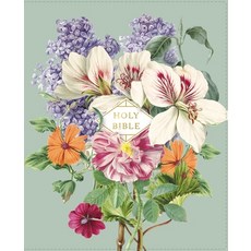Nasb Artisan Collection Bible Leathersoft Sage Floral Red Letter Edition 1995 Text Comfort Print Imitation Leather, Zondervan