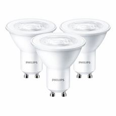 필립스 LED GU10 4.5W 220V 이케아전구 호환, 전구색, 3개