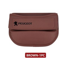 라인 차량용 시트 틈새 가죽 지갑 휴대폰 신분증 수납함, 1개, 1. brown-1PCS