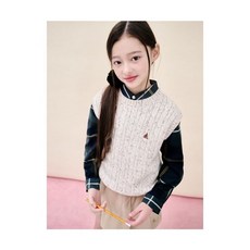 빈폴 키즈 빈폴 BEANPOLE KIDS 클래식 기본형 케이블 베스트 베이지 (BI5X51U03A)