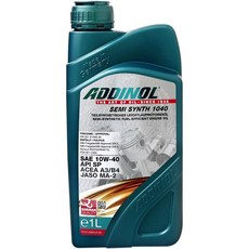 油夠便宜 ADDINOL合成機油，多種黏度選擇 (0W20/5W20/5W30/5W40/5W50/10W40)，1公升裝，保護引擎，提升性能, 1個, SYNTH 10W40 #2702