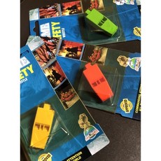 ACME 636 扁形高音哨 救難哨 哨子 英國製 救生協會 登山救援使用, 綠色黃色隨機（3個一組）, 1個