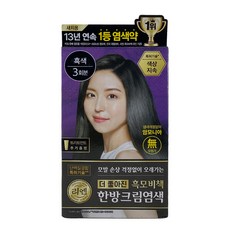 리엔 흑모비책 한방크림 염색약 흑색 1개, Black (흑색)