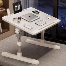 침대용 노트북 접이식책상 좌식 폴딩 베드트레이, 화이트, 본상품선택
