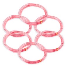 코히모 와이어 공예 철사 공예용 알루미늄 2.0MM x 5M 6개 세트 3W170, 1세트, 핑크