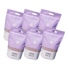 PANI 豆腐砂仿礦貓砂, 1個, 薰衣草 7L x 6包/箱, 7L, 薰衣草