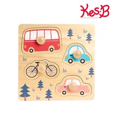 [캐스비]튼튼 점보꼭지퍼즐 탈것(2835)