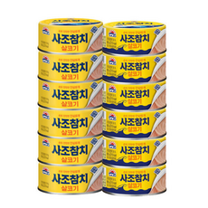 사조 살코기 참치 +85gx /12입, 6개, 100g