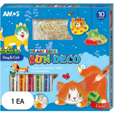 아모스 글라스데코 썬데코 Dog&Cat, 혼합색상, 1개