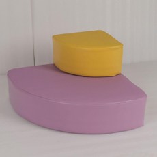 릴리퓨어 아기플레이짐 조기교육 소파 러닝홈 실내, 1개, 하프 라운드 2 단 A