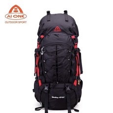 艾王50L超輕懸浮戶外徒步登山包，休閒多功能運動雙肩背包，大容量登山背包，運動背包，書包，旅遊背包，旅行背包, 黑色