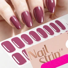 쿠쿠스토어 1팁 발렌타인데이 레드 글로시 세미큐어드 네일 젤 랩 롱래스팅 UV 스티커 램프 필요 매니큐어