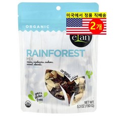 Elan 건강 영양 식품 슈퍼 푸드 오가닉 열대우림 견과류 믹스 스낵 150g 2개