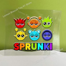 스프렁키스 전사 스티커 만화 비닐 크리스탈 라벨 양각 데칼 자가 접착 방수 컵 병 선물용, 1개, 24. JZHZ120