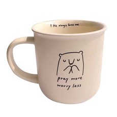生命的糧陶瓷杯 咖啡杯, 1個, 祈禱的熊