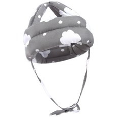 護頭帽 嬰幼兒防護帽 學步帽 防撞帽 安全帽, 灰色雲朵