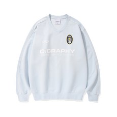 CGP 24H 트랙 브이넥 맨투맨_스카이블루