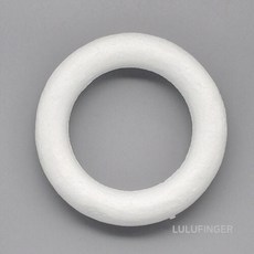 [룰루핑거] 스티로폼 원형 리스 15cm (5개입), 없음
