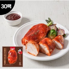 킹닭 숯불닭바베큐맛 닭가슴살, 30개, 100g
