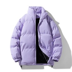 冬季加絨加厚純色立領寬鬆保暖情侶棉襖棉衣外套男款短版棉服