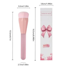 1pcs 하트 모양의 파운데이션 브러쉬 전문 메이크업 아티스트 도구 완벽한 기본 응용 프로그램 선물 뷰티, 1개