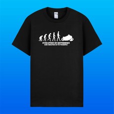 오토바이 티셔츠 EVOLUTION OF MOTORBIKE 에볼루션 반팔티, 블랙, 드라이 메쉬, SS(85)