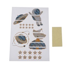 shangren 기타 Fretboard Note Decals 지판 라벨 스티커 장식-우주 정거장, 설명, PVC, 설명, 1개