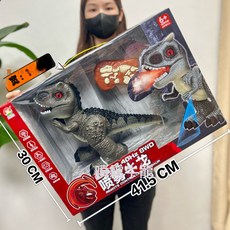 DIU 兒童大號無線遙控車男孩電動遙控車跑車賽車機構新年禮品大禮盒, 1個, 遙控版本8通道噴霧牛龍【大禮盒】666-66:如圖