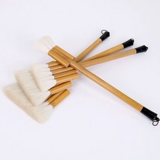 물감붓 수채붓 대나무 손잡이 육근 헤어, 1개, 7단