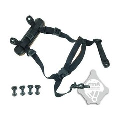 군용 전술 헬멧 장비 라이딩 군인 다이얼 어댑터 하이컷 서스펜션 스트랩, 1개, 블랙