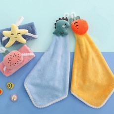 흡수력 주방 수건 핸드타올 손닦이 면 세탁 속건 루프형 걸이, 핸드타올(스타), 1개