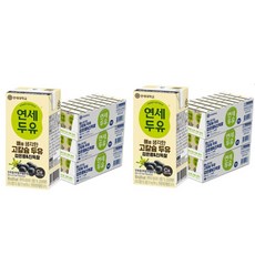 연세두유 뼈를 생각한 고칼슘 두유 검은콩, 180ml, 96개
