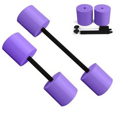 미국출고 평점4.5+ 237389 IEBIYO Multi-Section Swimming Barbell Pool Swim Dumbbell High Density EVA Foam, Purple