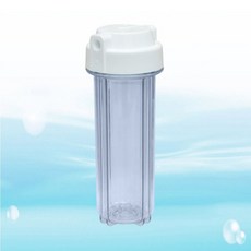 水易購淨水 10吋雙O令濾殼組 透明 台灣製 進出口2分規格, 1個