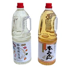 새마원 만능 요리용청주 1.8L + 혼미린 1.8L 세트 맛술 요리주 요리술, 1세트, 3.6L
