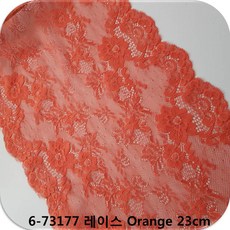 dklace 스판레이스 6-73177 레이스 5 color ( 23cm (1yd 5yd 10yd) 기준 ), Orange (450cm_5yd), 1개