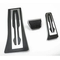 BMW X5 X6 F15 F16 E70 E71 E72용 LHD 가솔린 연료 브레이크 풋레스트 페달 플레이트 패드 AT 자동차 액세, 01 AT