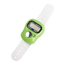 클리커 미니 핑거 링 탈리 카운터 전자 휴대용 스트로크 카운터 디지털 수동 엄지 카운트 악기 스티치 마커, 03 Green