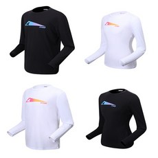 핏섬 남성 여성 긴팔 티셔츠 토닉