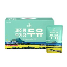 총각네 제주콩 무가당 두유, 190ml, 20개