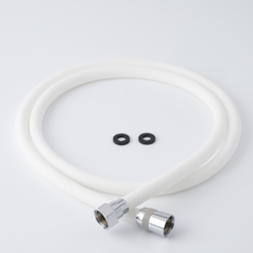 하봄 실리콘 샤워기호스, 화이트, 2m