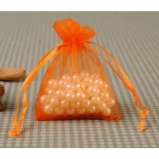 흰색 보석 선물 포장 오간자 가방 웨딩 크리스마스 드로스트링 파우치 10x15cm 200 개, 01 10x15cm-200pcs, 07 Orange