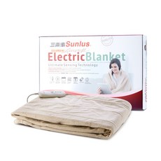 Sunlus三樂事 可水洗隨意披蓋舒柔電熱毯SP2405BR 親膚材質 多段溫度調節 安全保護裝置, 60 x 140cm