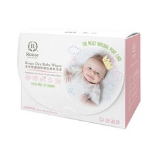 柔仕 Roaze 嬰兒紗布毛巾舒適款 柔軟親膚 呵護寶寶嬌嫩肌膚 隨時保持清潔。, 1個, 160個裝, 1g